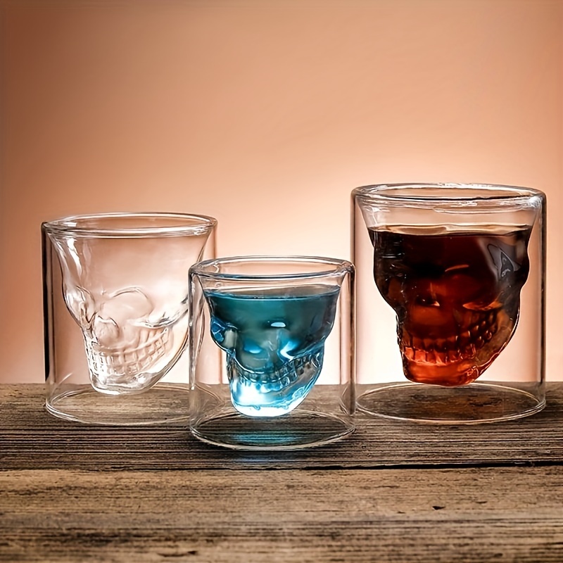Copa de cuerno vikingo para beber, Copa creativa de vidrio para