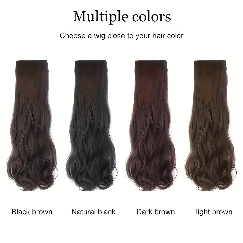 elegant womens 3pcs set   hair extensions clip in wig pieces soft and fluffy lightweight texture seamless design suitable for all hairstyles   daily wear and parties details 5
