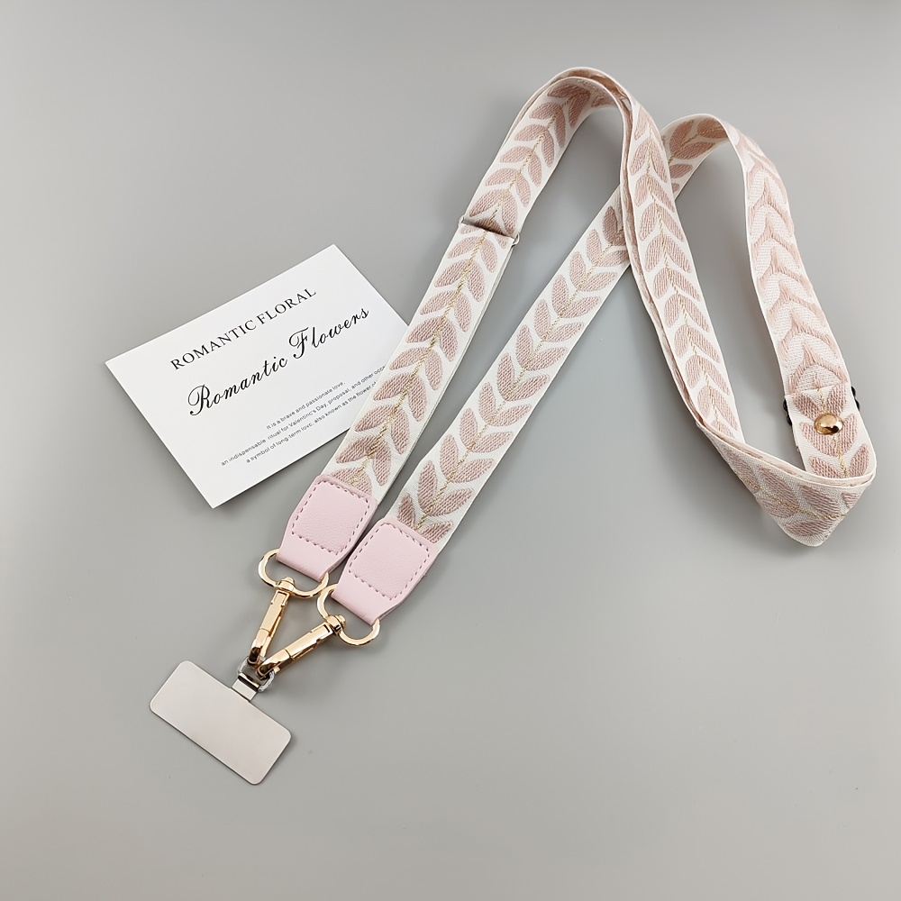 TEMU Mobile Phone Lanyard, Extended Crossbody Adjustable Neck Strap Without Choking, Fashionable Women's Lanyard, Anti-loss Strap, Crossbody Bag