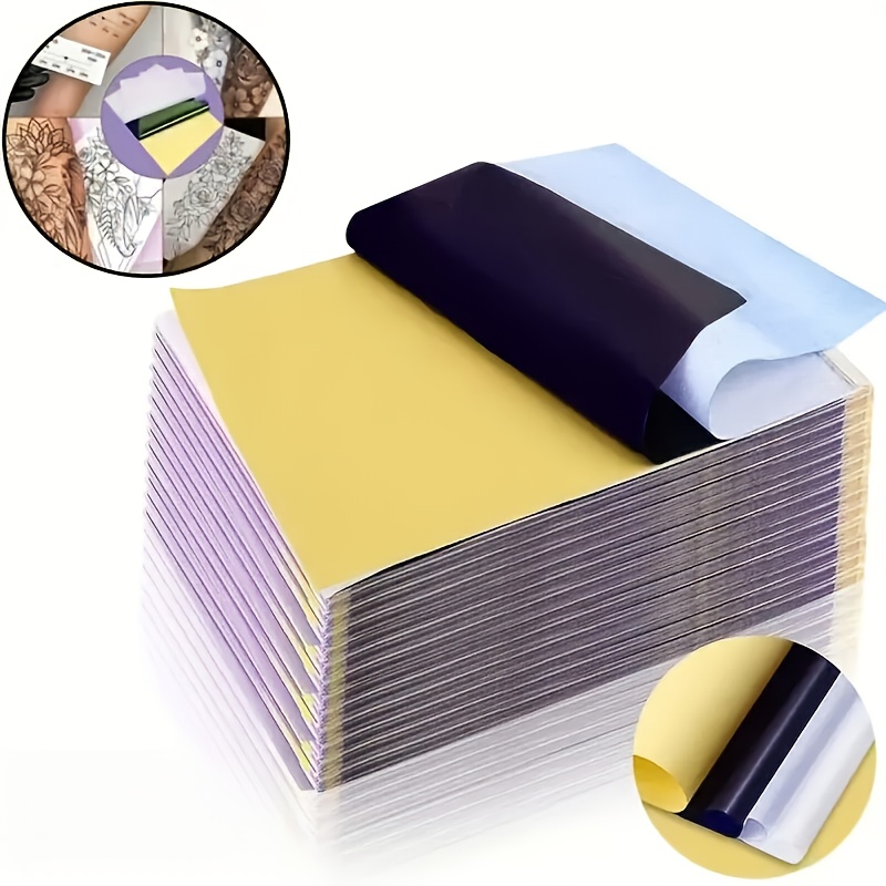    100pcs tattoo transfer paper 4pcs set a4 copier tattoo transfer paper for machine tattoo designs 0