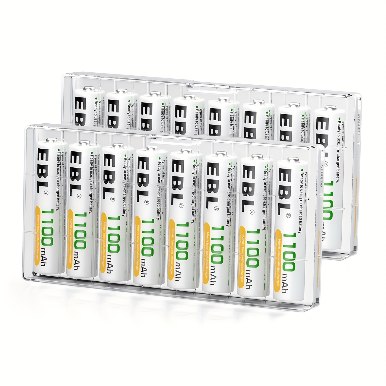 TEMU Pack Of 16 Ebl Aaa Batteries Rechargeable Nimh 1320mwh Fit For Falshlight Mp3 Player