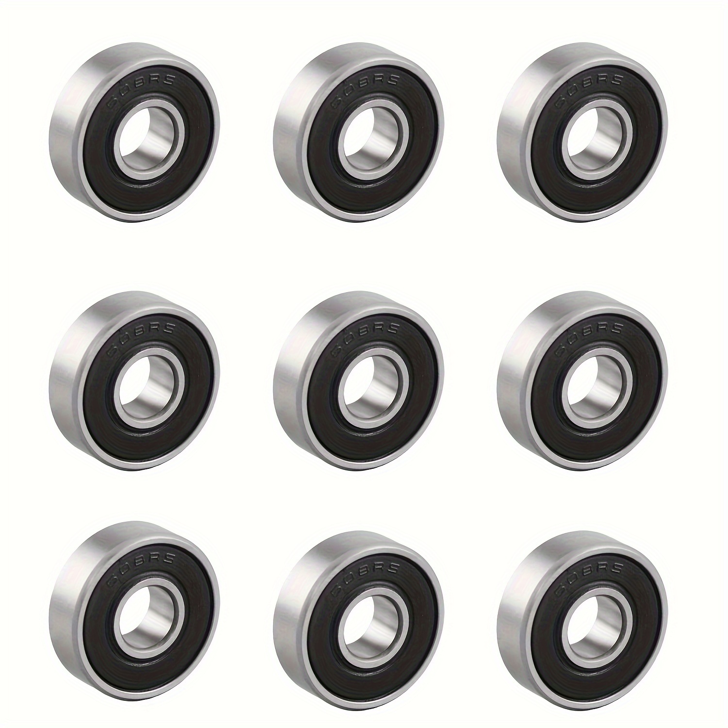 

10 Of 608-2rs - Shielded Groove Suitable For , Skateboards, , , (8mm X 22mm X 7mm)