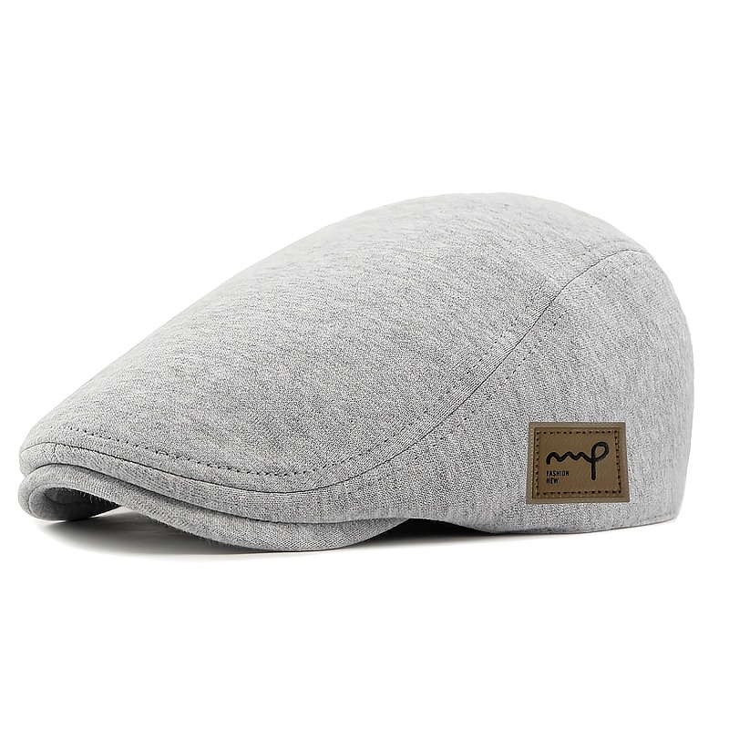 TEMU 2026 British Style Retro Hat Unisex Adjustable Head Daily Commuting Brimless Hat