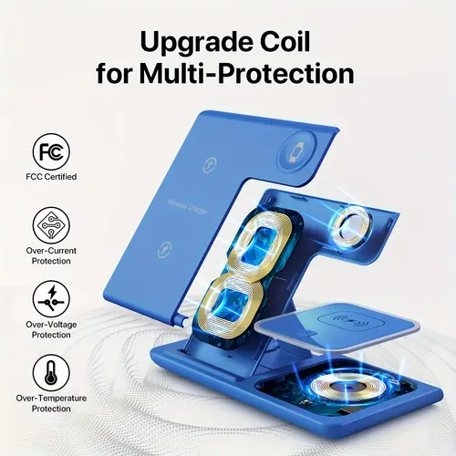 3 in 1 charging station for iphone wireless charger for iphone 15 14 11 x pro max and watch 3 2 1 pro charging stand base