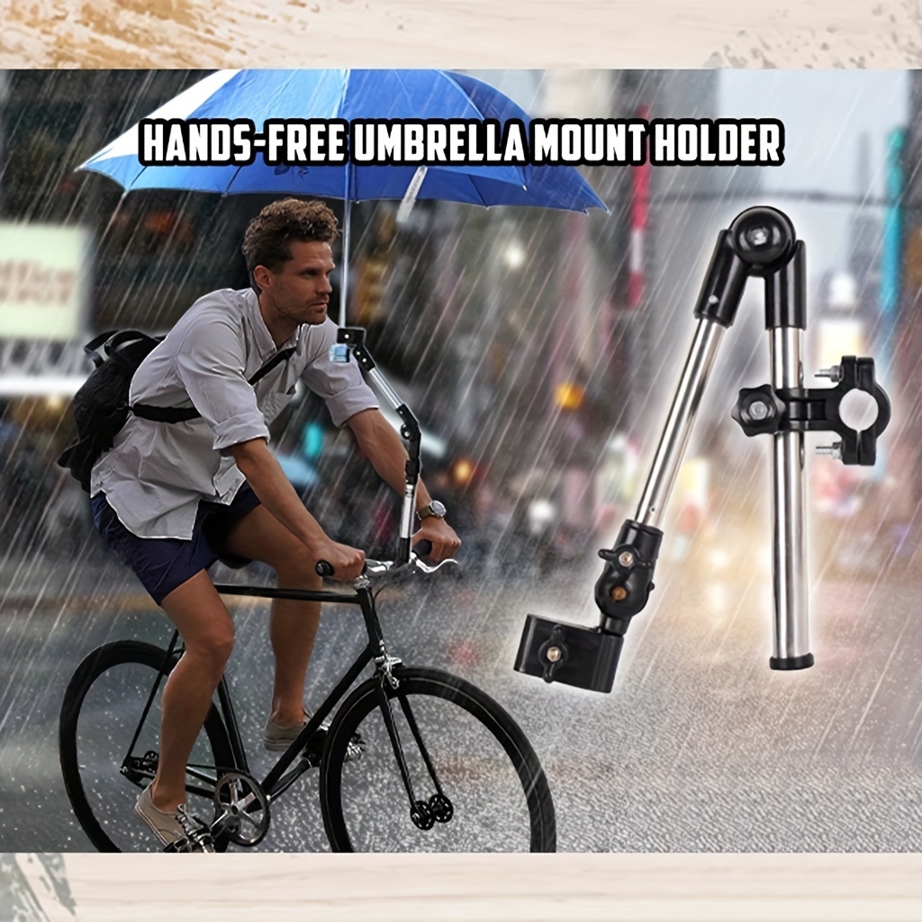 

Umbrella Mount Holder, 180° Adjustable Umbrella Holder For Stroller, Umbrella Clamp Bike Umbrella, Stretch Mount Stand Holder For Stroller, Wheelchair, Walker, Bicycle, Pram And Chair