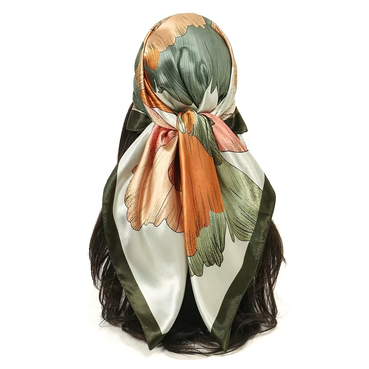 TEMU Women's European Scarf Shawl - Plus Size Windproof & Suitable For Summer Beach, Outdoor Parties,, Breathable Shawl Wrap, Hand Washable