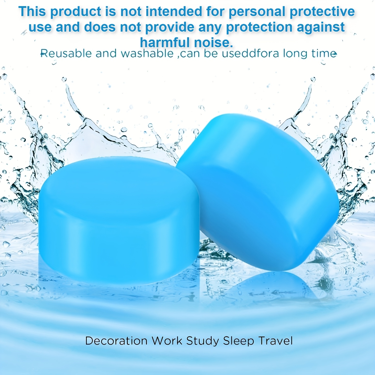 12pcs moldable reusable sleeping earplugs suitable for concerts swimming snoring airplane use Product details 3
