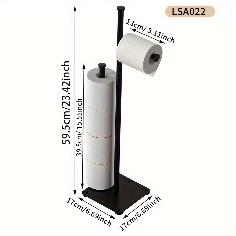 Toilet Paper Holder Stand Freestanding Tissue Holders - Temu
