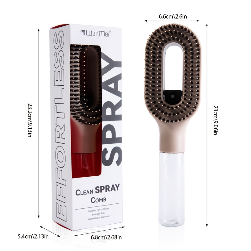 cepillo de pelo   - herramienta innovadora de spray y cepillado para peinar el cabello húmedo y   - cerdas anti-enredos, práctico reservorio de agua,   de usar para   de la   Detalles del producto 1