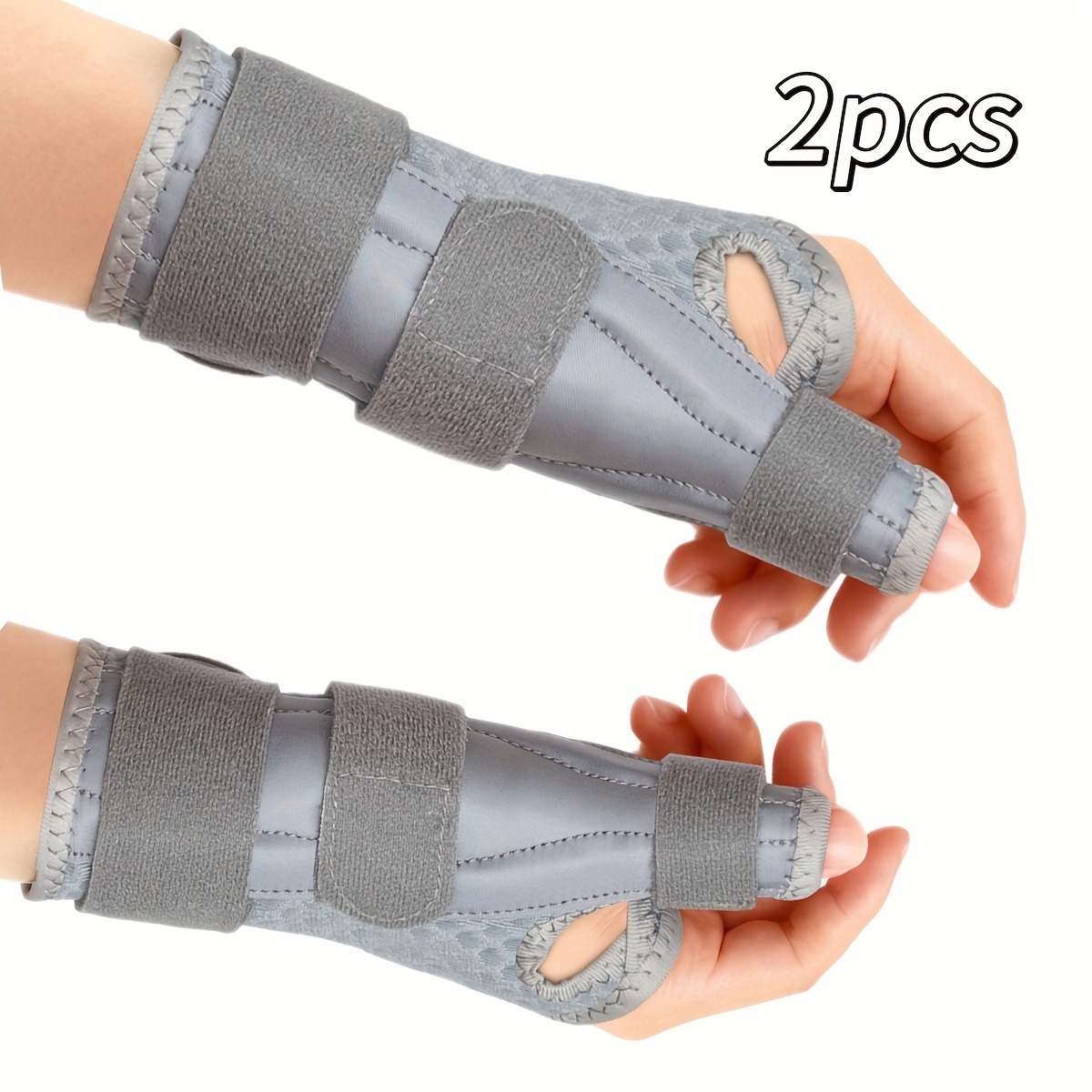 2pcs Adjustable Wrist And Thumb Support Braces, Wrist Joint Wrap And Fixed Support Sleeve, Suitable For Right Or Left Hand Use, Providing Support For The Wrist