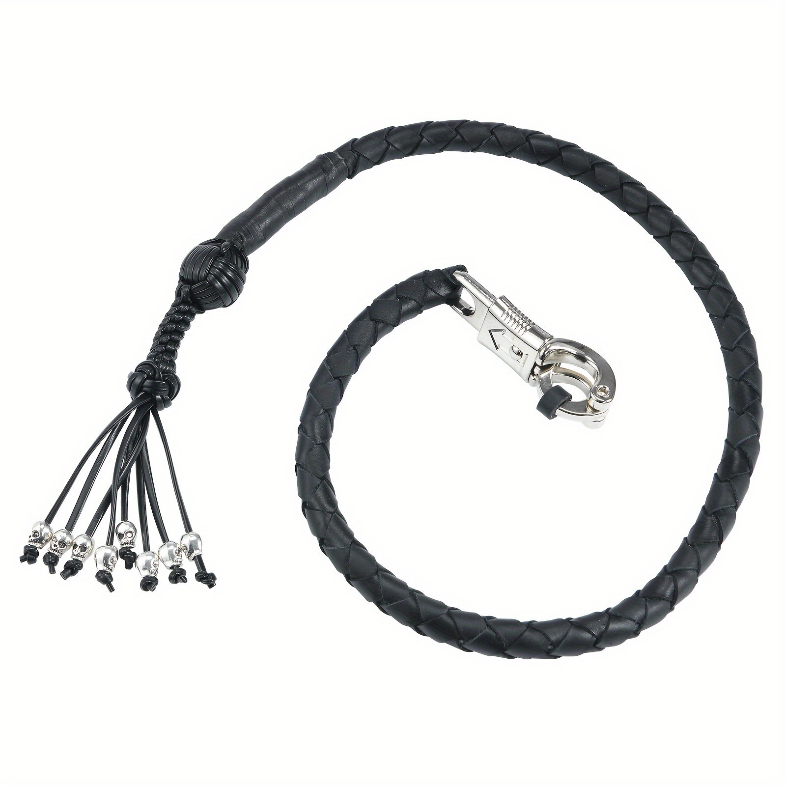 

Motorcycle Whip Pu Leather Biker Whip For Handlebar