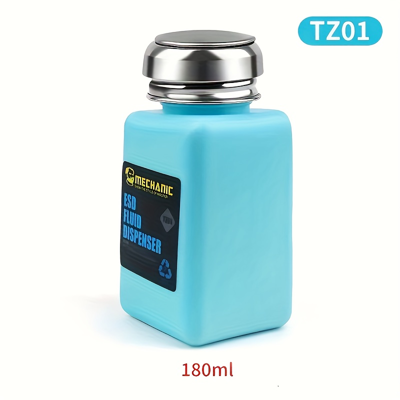 TEMU Bouteille Distributeur d'Alcool à Pompe 4Oz/6Oz, Récipient à Méthanol en Acier Inoxydable, Bouteille Liquide pour Alcool, Nettoyant PCB, de