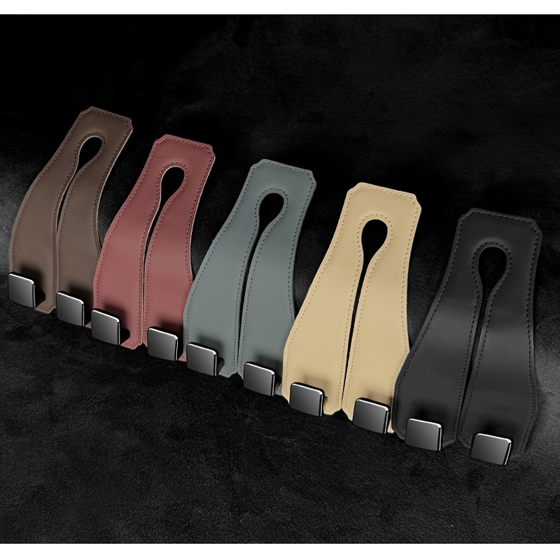 1 Car Interior Hook Rear Metal Double Hook Car Hook Hanging Seat Back Storage Car Hook, Suitable for Most Cars