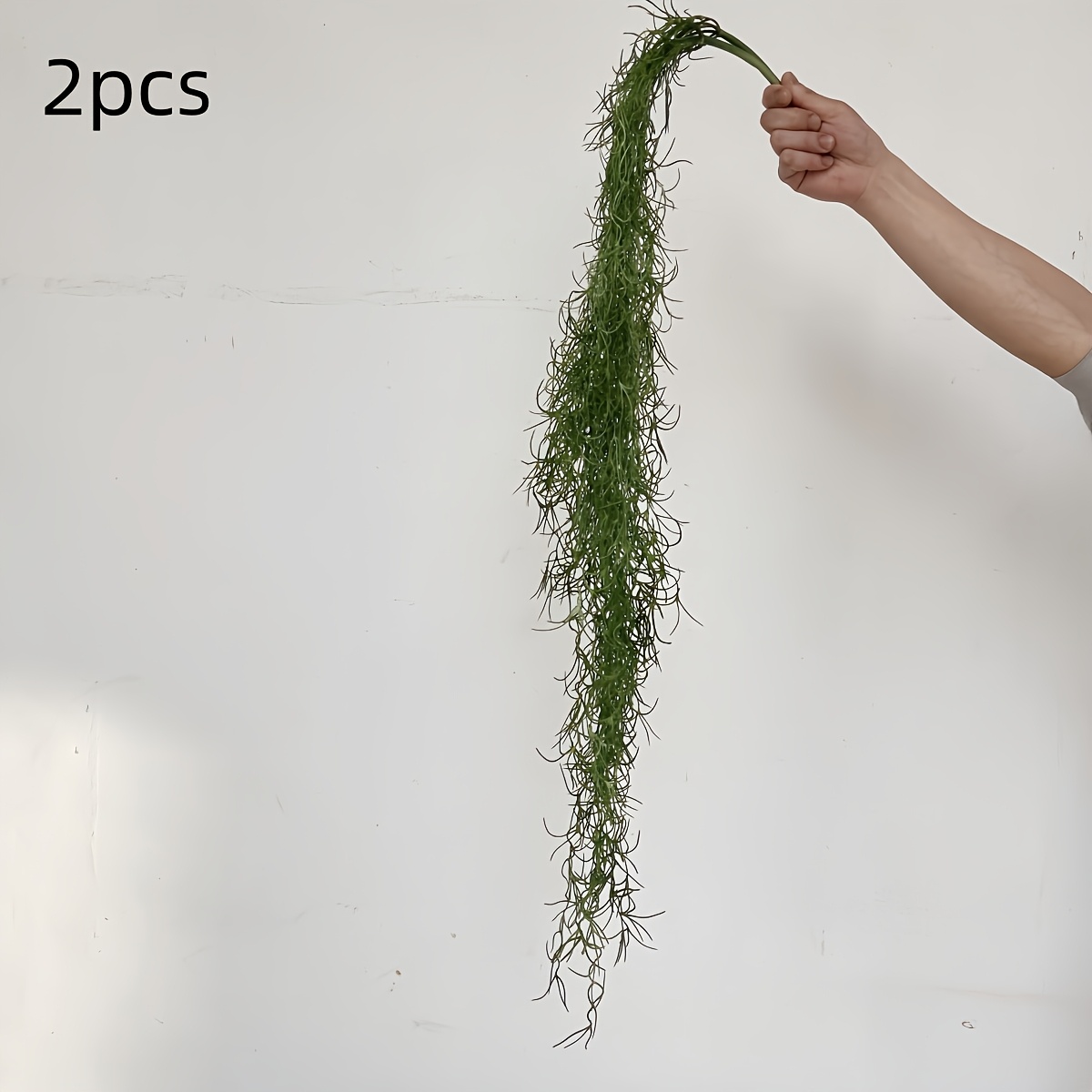 Image of 2pcs Artificial Hanging Simulation Plant, 41.34 Inches, Suitable For Home And Wedding Decoration, Multi-functional Indoor And Outdoor Use, Outdoor Courtyard Decoration