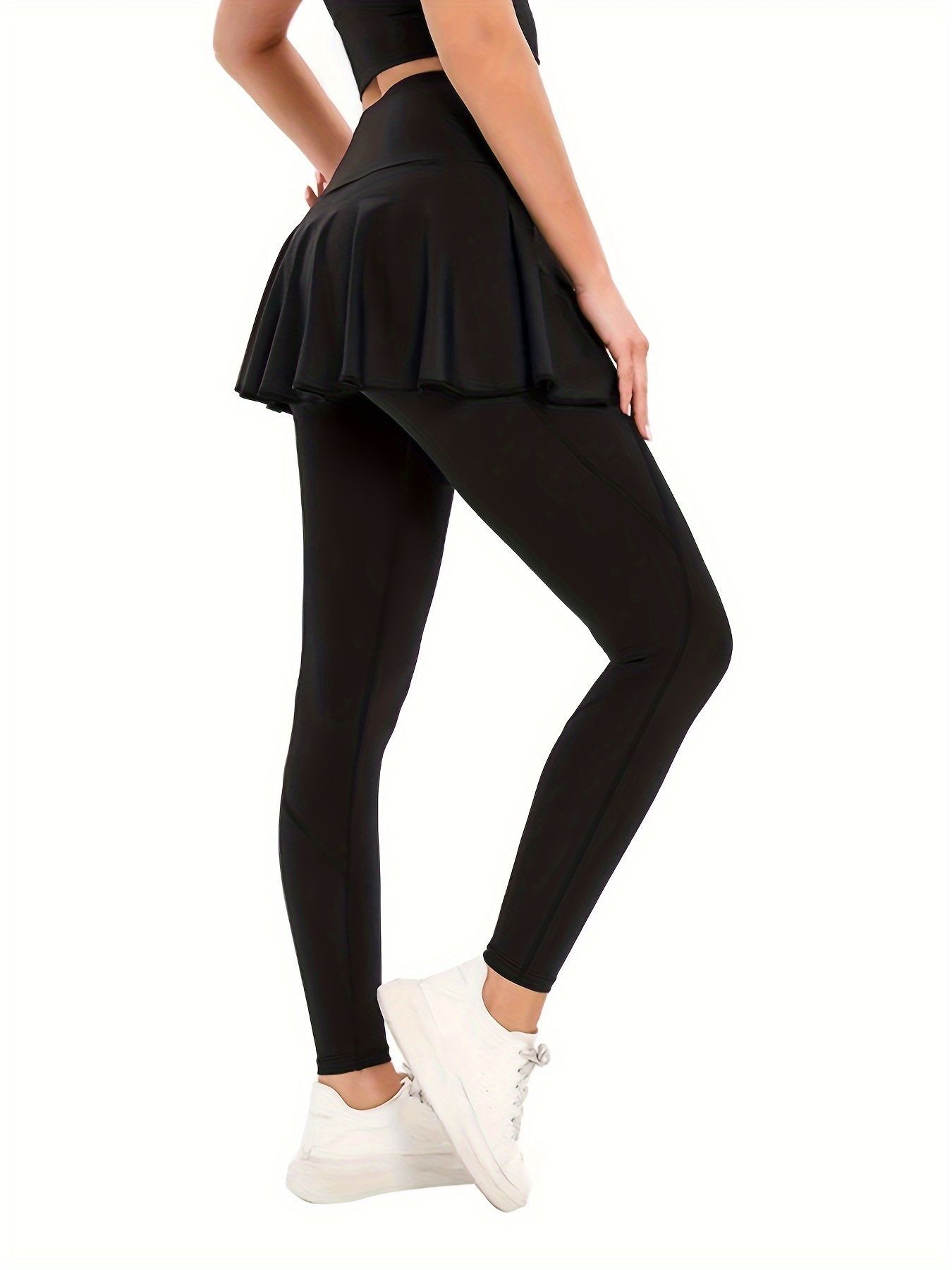 pantalones yoga negros elegantes mujer bolsillos comodidad Temu