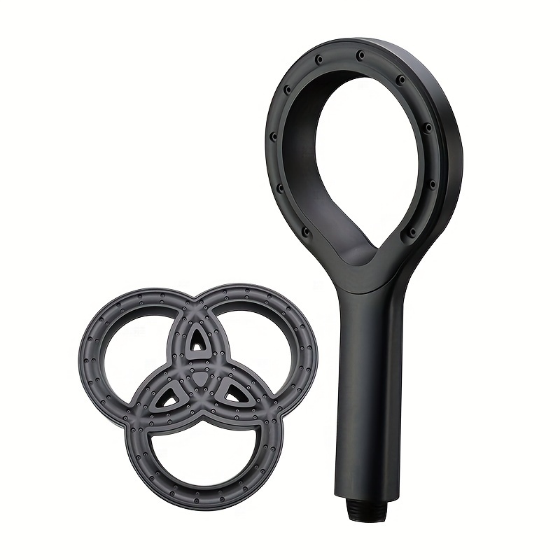 Image of 2pcs Upgraded High-pressure Handheld Shower Set, Abs Material Including 9.25-inch Head For A Better Bathing Experience, Bathroom Accessories