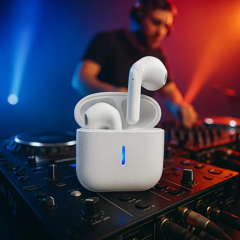auscultadores sem -auriculares, estéreo , auscultadores sem 5, 3, estável, com redução de ruído para chamadas, carregamento usb-c, sem , controlo de volume, adequados para , desportos, jogos, exercícios e outros . detalhes 1