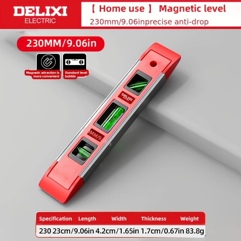 Image of Electric 230/300mm High-precision Level Ruler, Magnetic Spirit Level, Portable Leveling Ruler, Balance Slope Ruler, For Leveling/measuring/marking/cutting