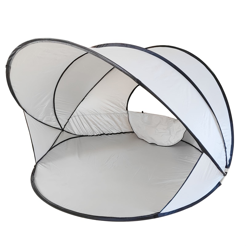 TEMU Fully Automatic -opening Tent, Beach Tent, Portable 2-3 Person Beach Sunshade Tent For Camping, Sturdy Structure, Fishing, And Backyard Fun,