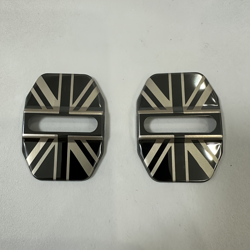 Image of Car Stainless Steel Door Lock Cover For Mini F54 F55 F56 F57 F60 Anti-rust Protective Shell British Style Decoration Car Sticker