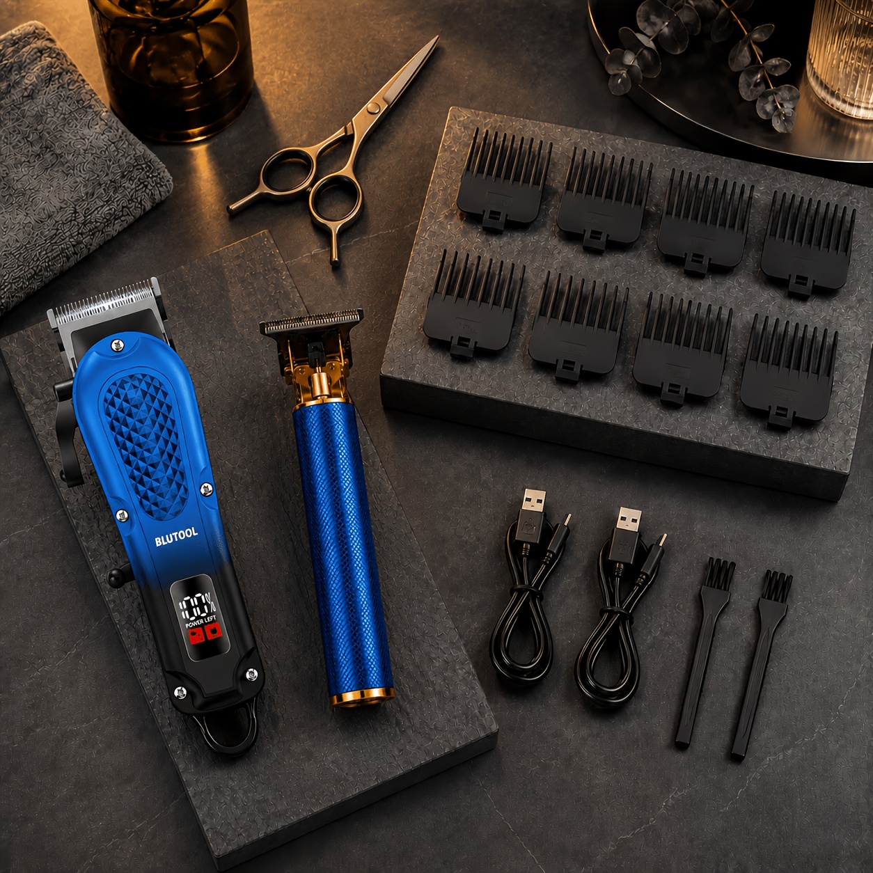 TEMU Professional Grooming Kit For Men, Cordless Rechargeable Hair Cutting Set For Home & Travel, Precision Trimming, Easy Everyday Grooming, Perfect