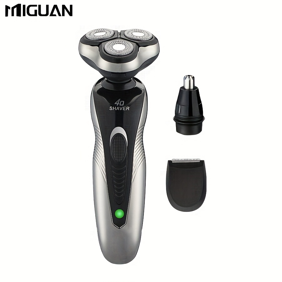 3-blade Rotary Electric Shaver With Usb Rechargeable, Multi-functional (beard/ Nose Hair Trimmer), Ideal As 's Holiday Gift