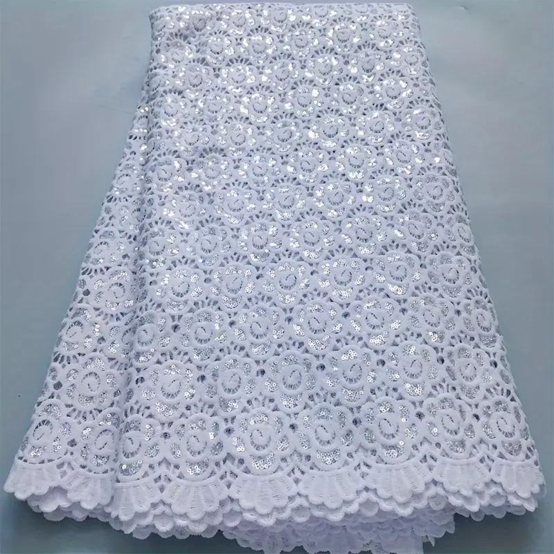5yards pc white lace fabric colorful sequins 2024 high - Temu 5yards pc white lace fabric colorful sequins 2024 high - Temu