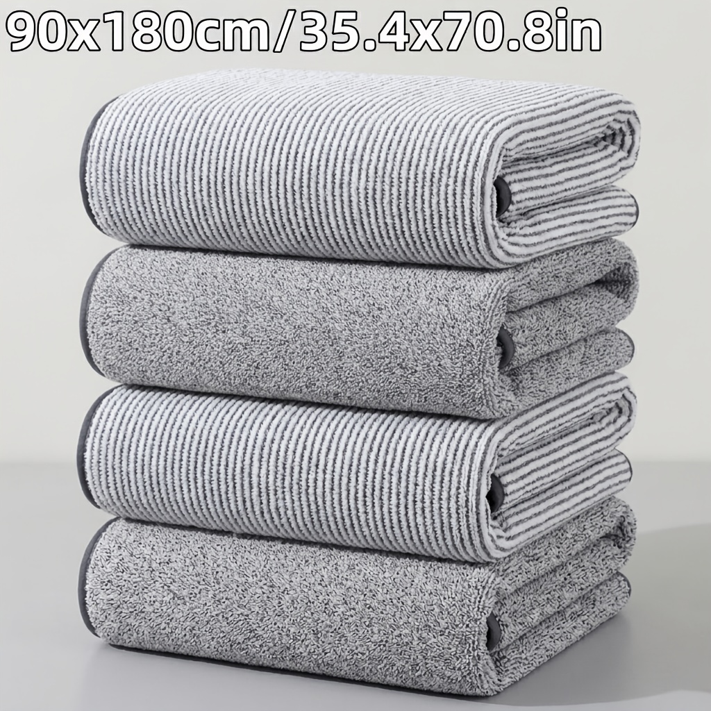 4-pack Extra Large Bath Towels 90*180cm/35.4*70.8in - Starry Sky, Essential Bathroom Large Wrap Towels, Soft, Skin-friendly, And Absorbent