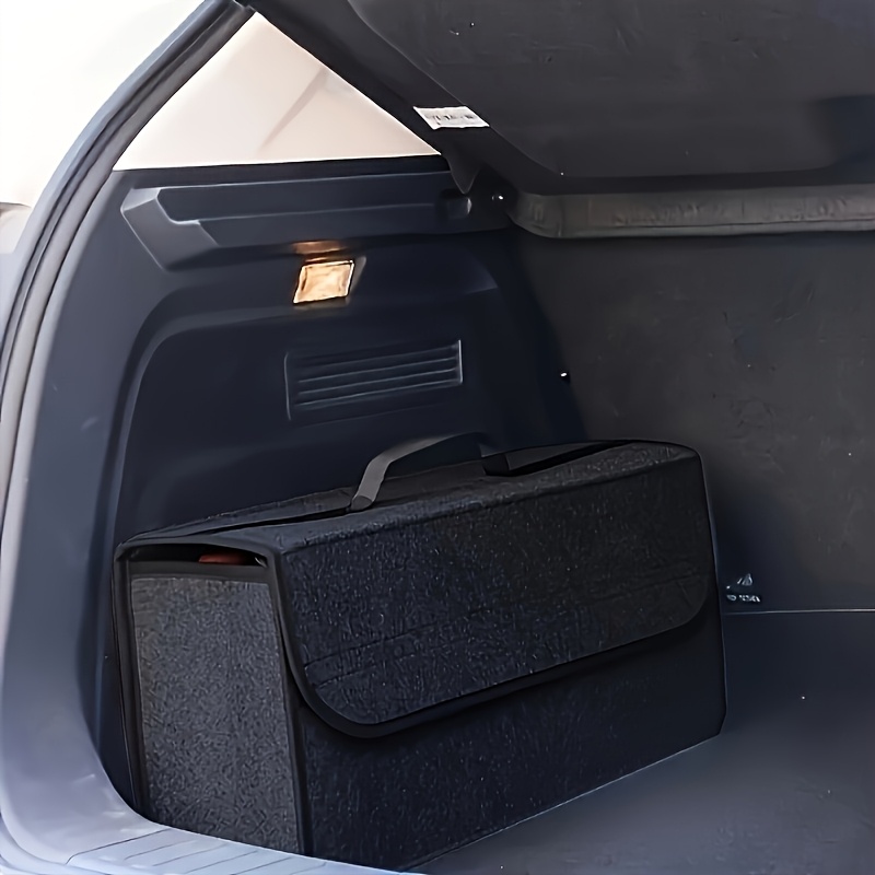 foldable car trunk organizer, multi-compartment vehicle storage