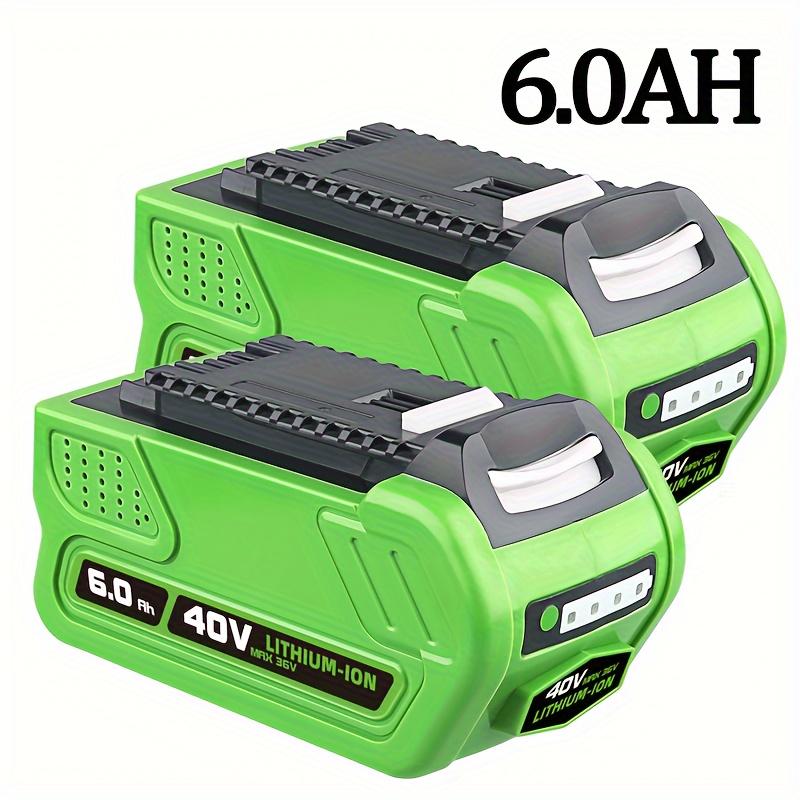 1 6.0ah 29462 29472 Battery Replacement Greenworks 40 Volt - Temu