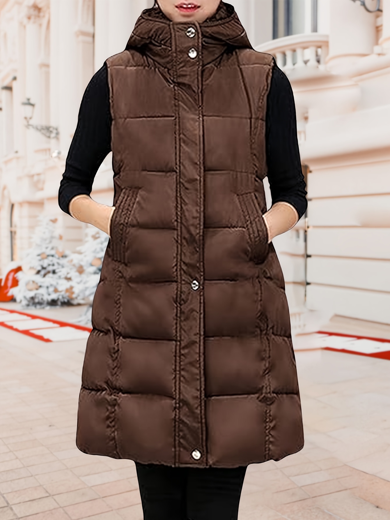 Vest Jacket Sleeveless Winter Jackets For Womens Womens Long Vest