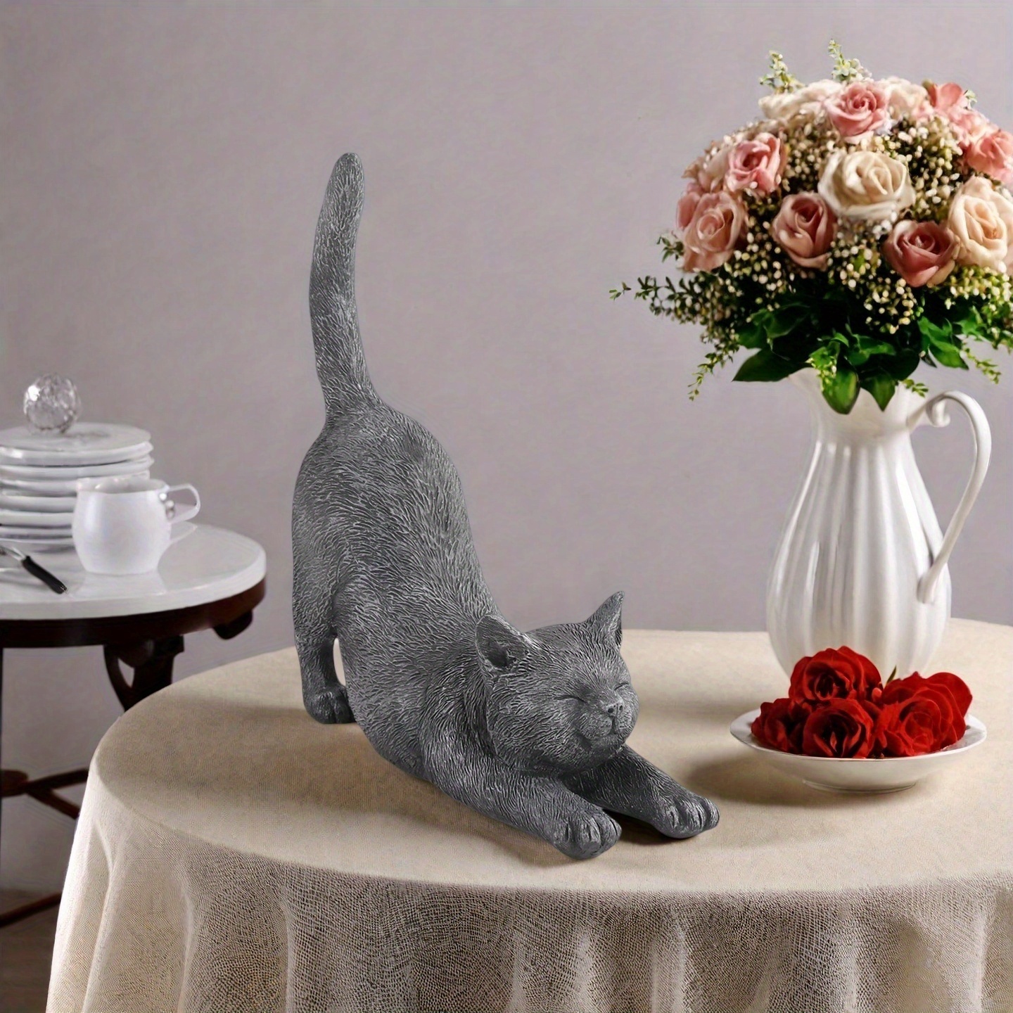 cat garden decor sold on Temu United States