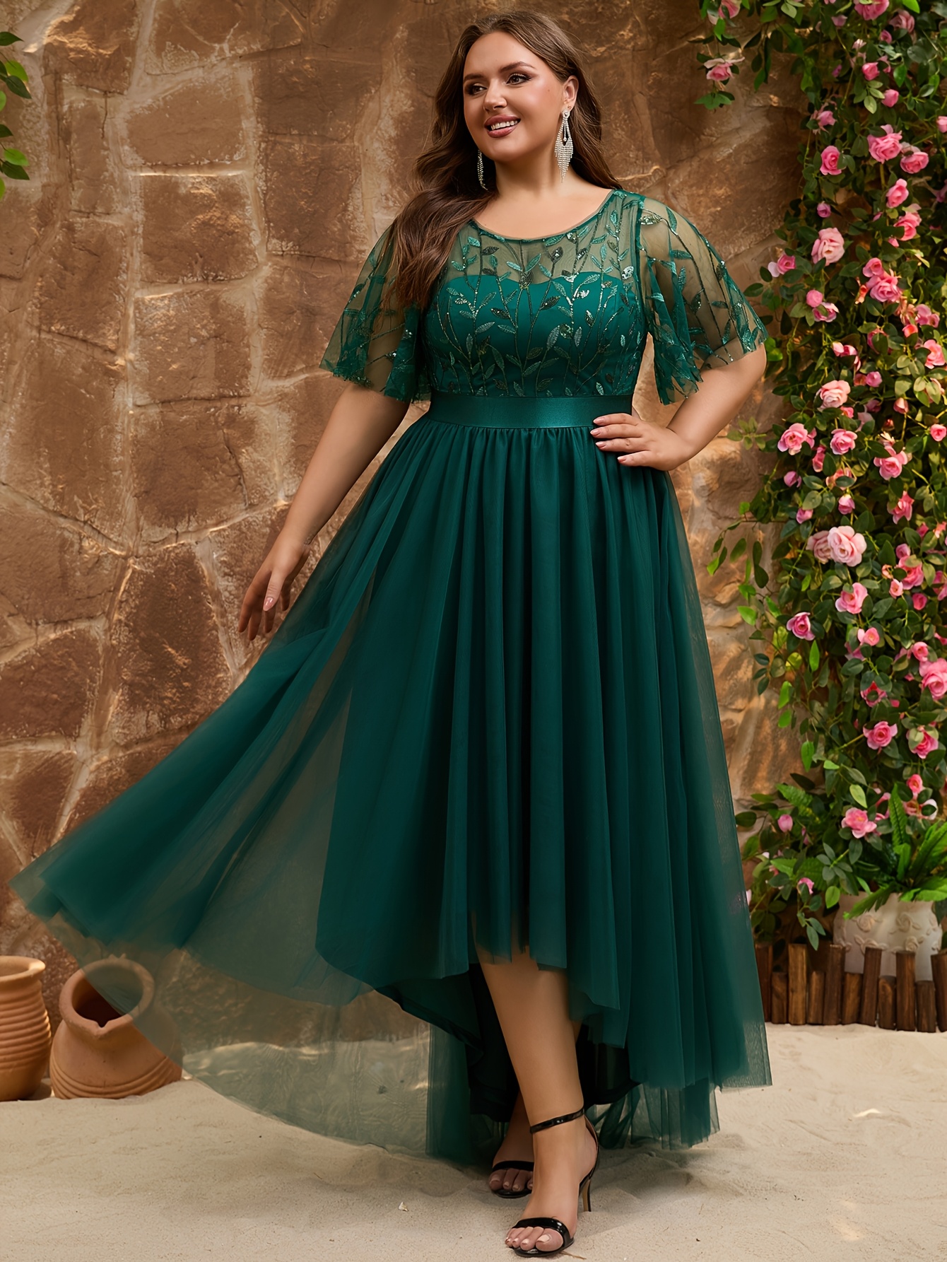 plus size plus size plus size womens sequin mesh - Temu Kuwait