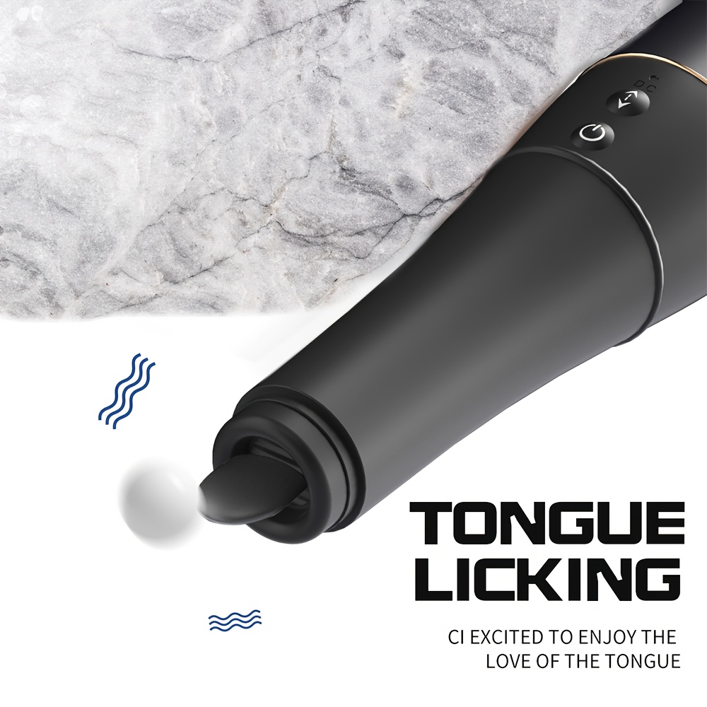 Retractable Warming Tongue Licking Vibrator Female Sex Toy Large Simulated Phallus G-spot Stimulation USB Charging Soft Silicone Female Masturbator Adult Feminine Products
