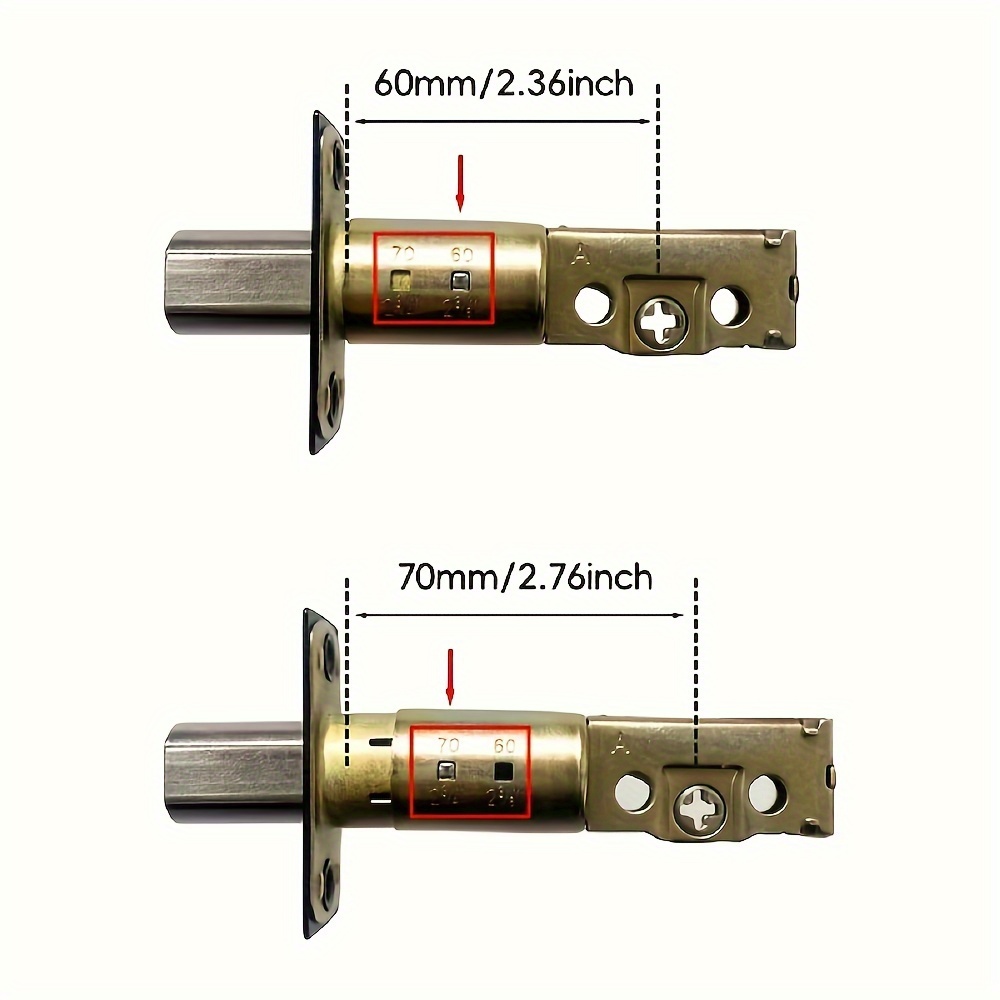 Serrure De Portail En Acier Inoxydable Mat Noir Avec 3 Clés Robuste