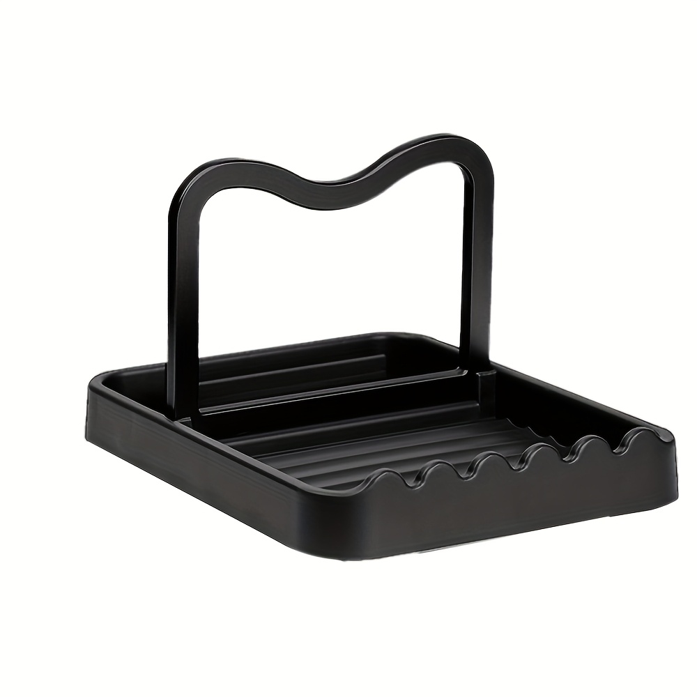 Anti-rust Spoon Rest With Lid Holder, Heat-resistant Pot Lid Rest, Multifunctional Spatula Holder While Cooking For Stovetop And Kitchen Counter