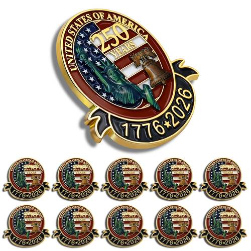 1 6 50pcs the 250th anniversary of the united states founding enamel pin badge collectors additions this years souvenirs