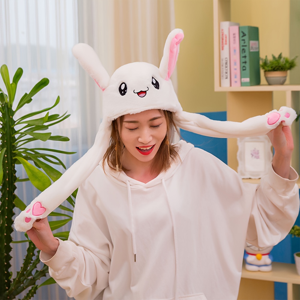 

Cute Cartoon Animal Ear-squeeze Hat For Women - Soft Polyester, Non-stretch, Parties & Gifts