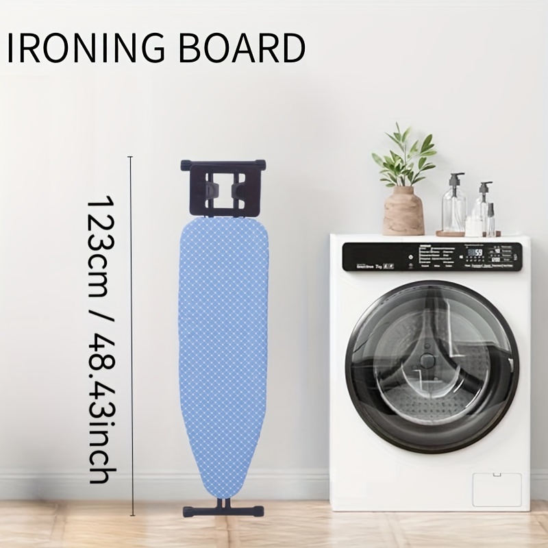 TEMU Ironing Board, 5-level Height Adjustable, Foldable & , No , Sturdy Metal Frame, Compact For Apartment Dorm Small Spaces, With Anti-scald Cover