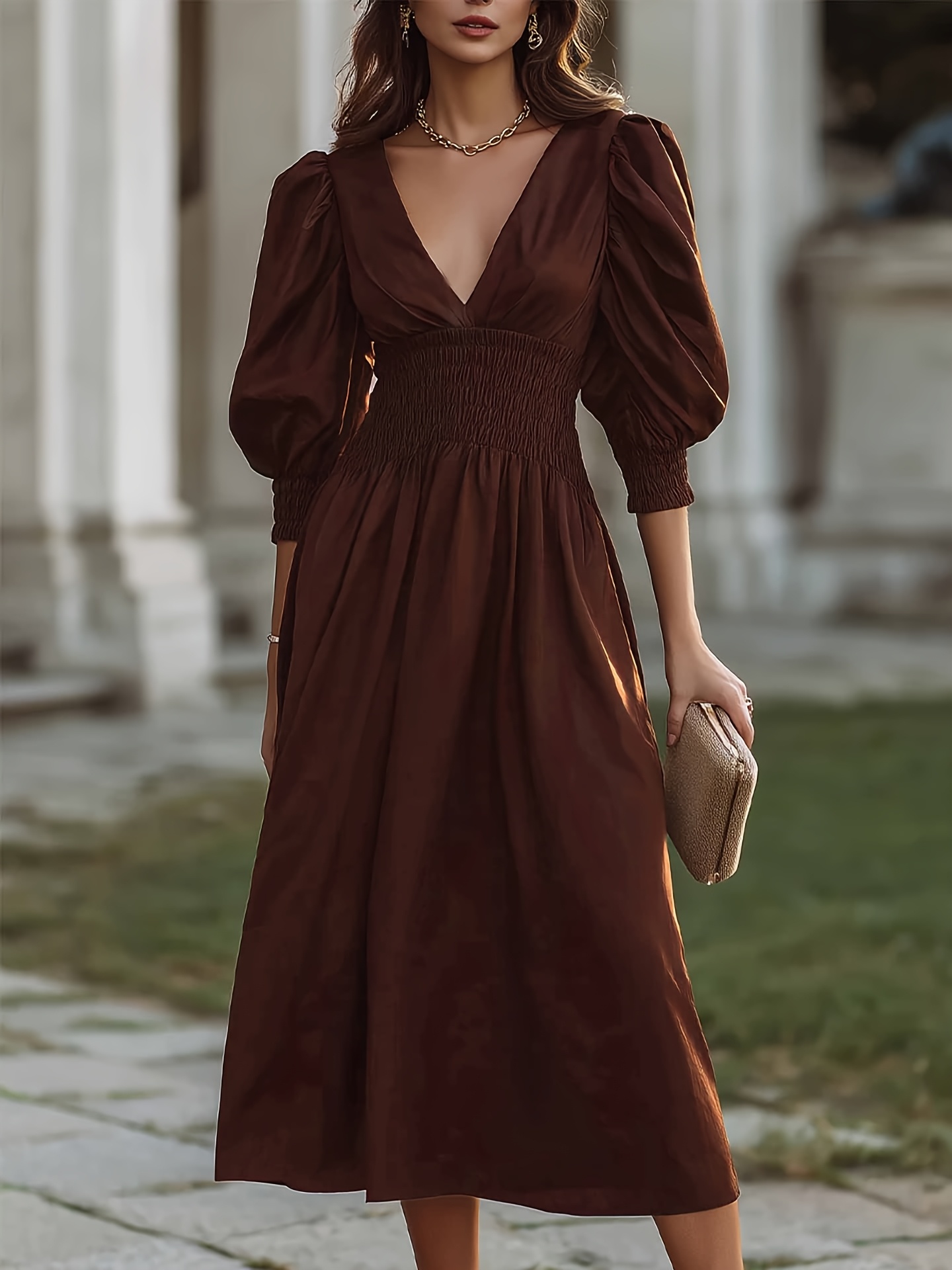 dress woman red Scarlet Rose Red Silk Maxi Dress