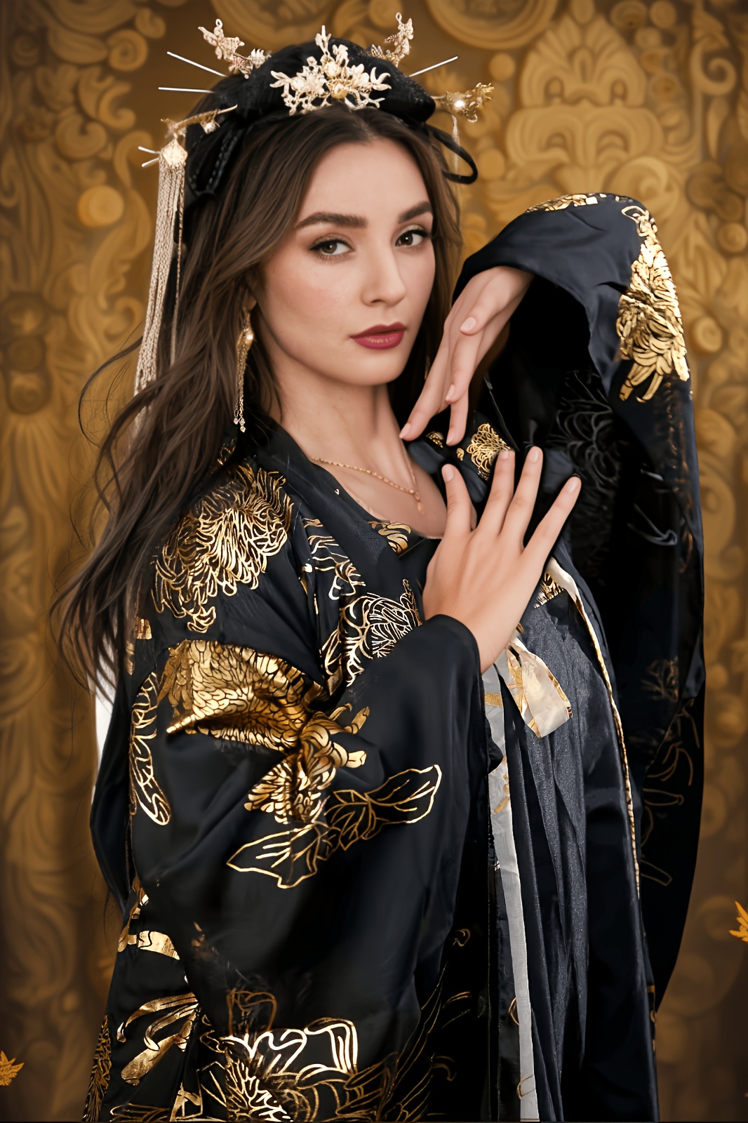 black and gold asian dress GLAMOROUS BLACK ASIAN WEDDING STYLE LEHENGA SKIRT DRESS