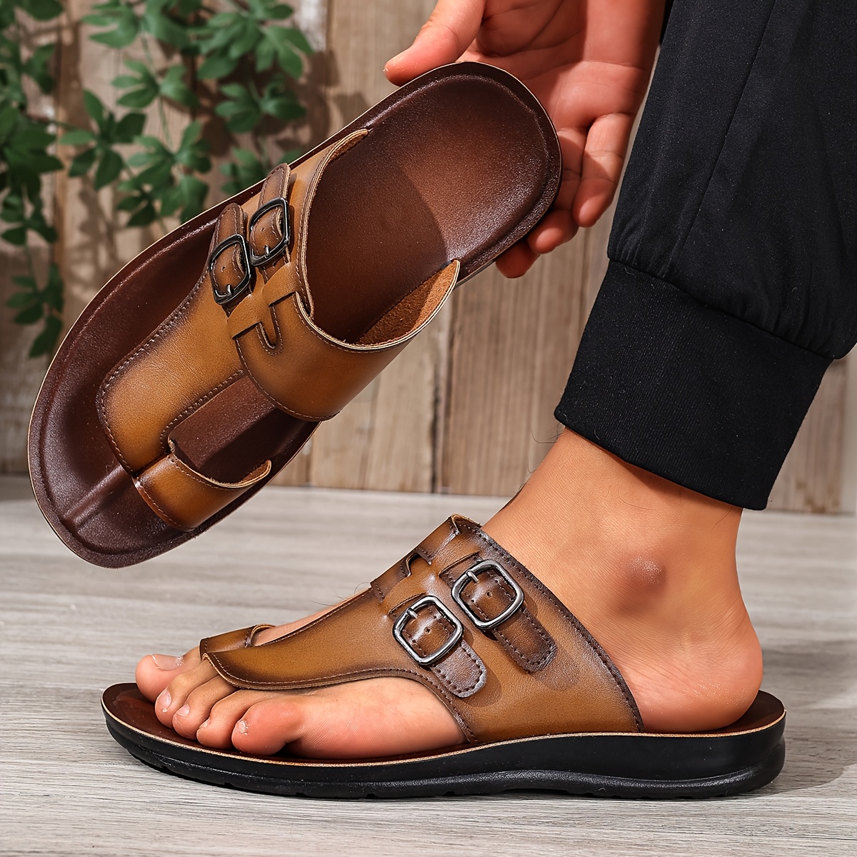 mens casual dress sandals Men's - Leather, Fisherman & Ergonomic design Footwear Mens Casual Dress Sandals