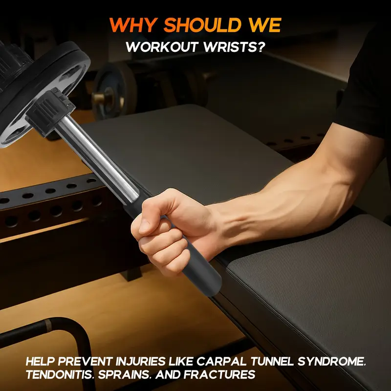 adjustable wrist forearm strength trainer with ergonomic handle non electric home gym equipment for beginners to enhancer for levels workout accessories sturdy construction Product details 5
