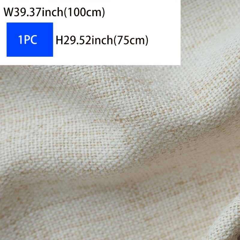 TEMU 1pc Rod Pocket Short Curtain, Easy And Elegant, Suitable For , Shading, And Other Decorations In Scenes Such As Living