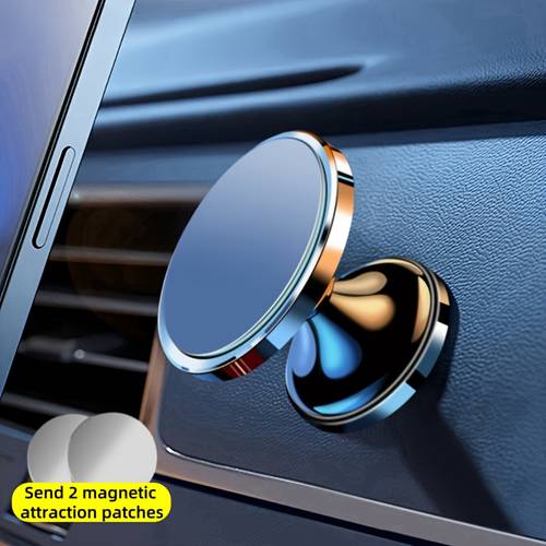 360 rotatable magnetic car phone holder strong magnetic adjustable height convenient for navigation compatible with iphone samsung and xiaomi