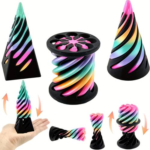 3pcs cones pyramid statue ornaments halloween and christmas statue ornaments