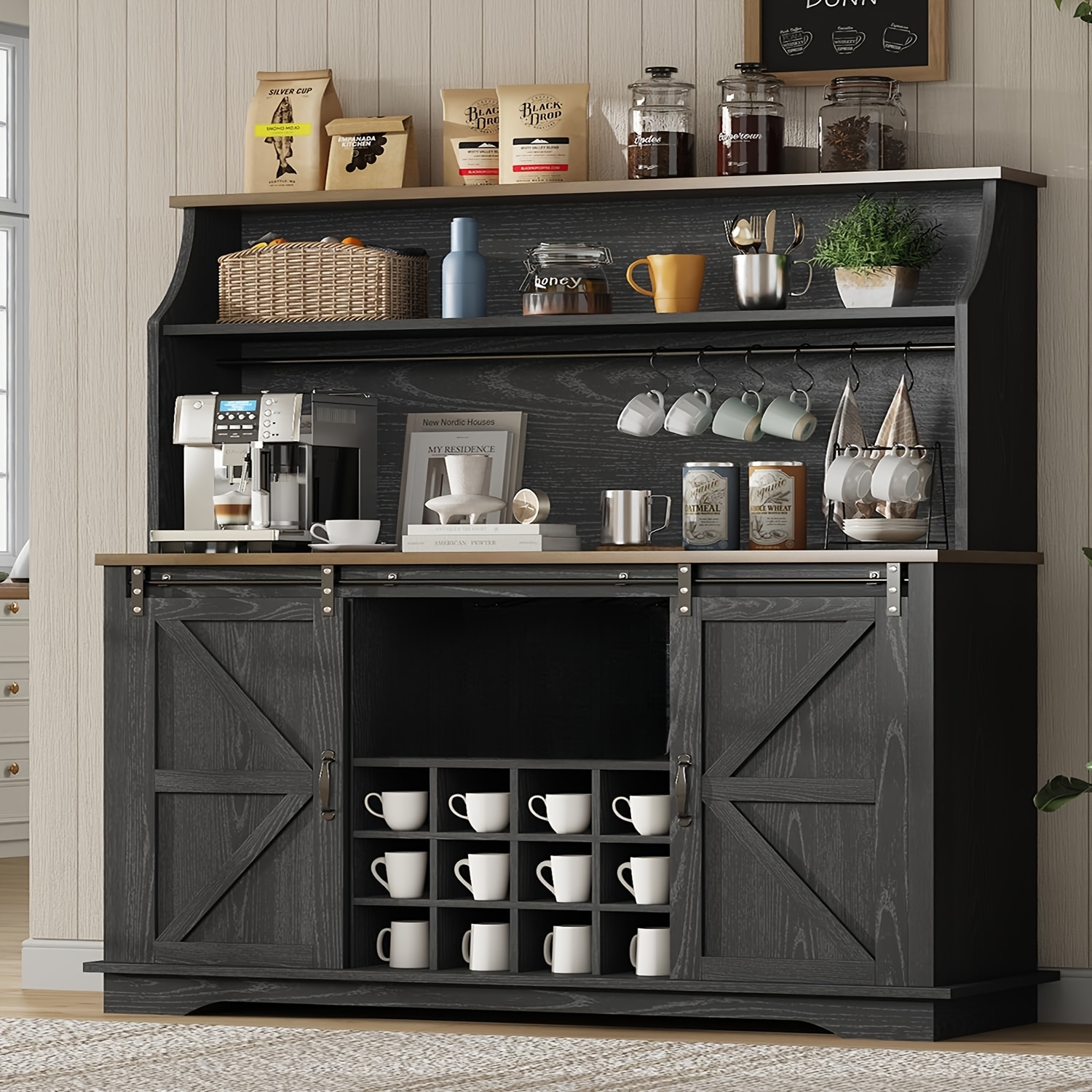 coffee bar cabinet sold on Temu United States, image size:1500x1500
