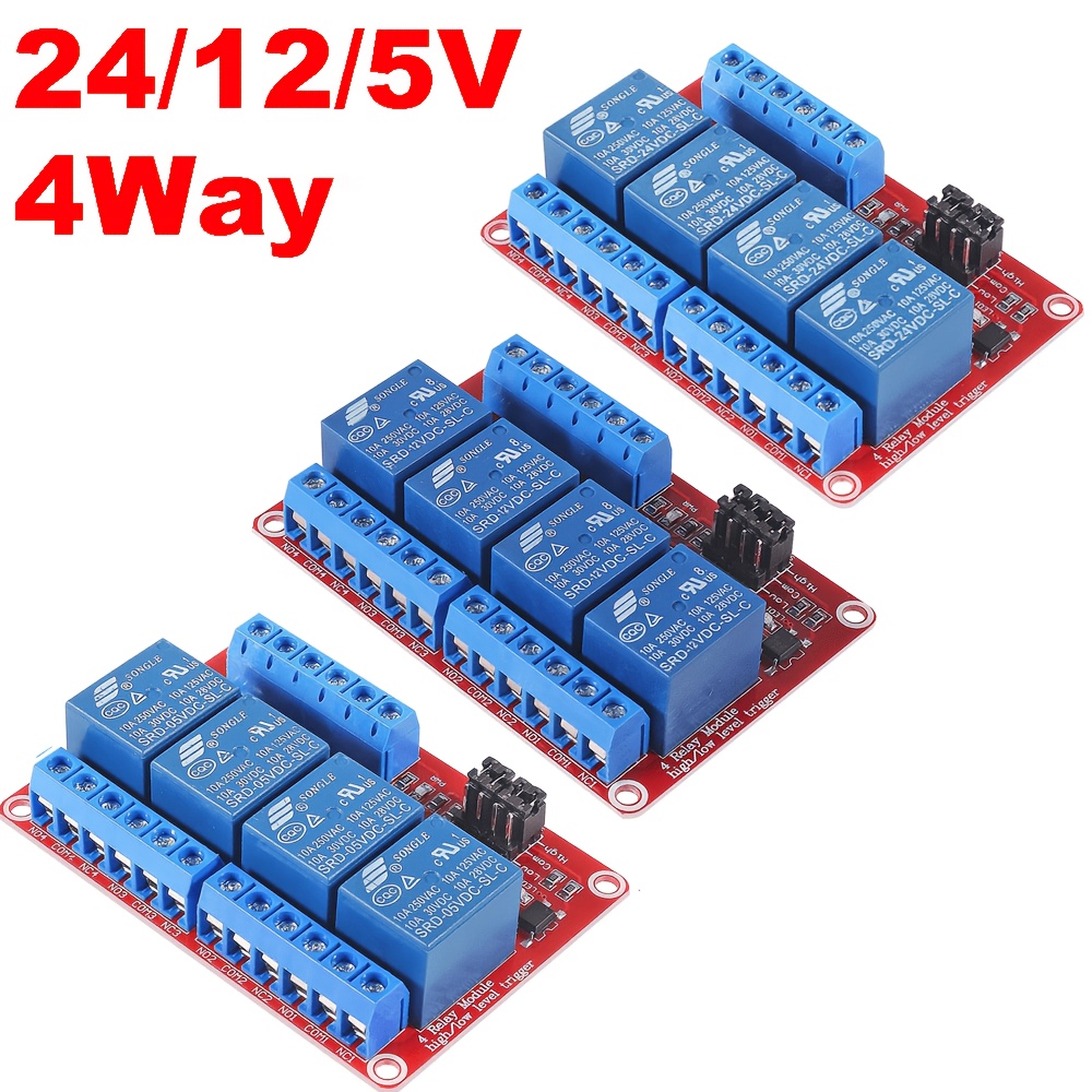 d   1pc 4 channel optocoupler   expansion board actuator module   and   compatible high   trigger expansion board 5 12 24v  
