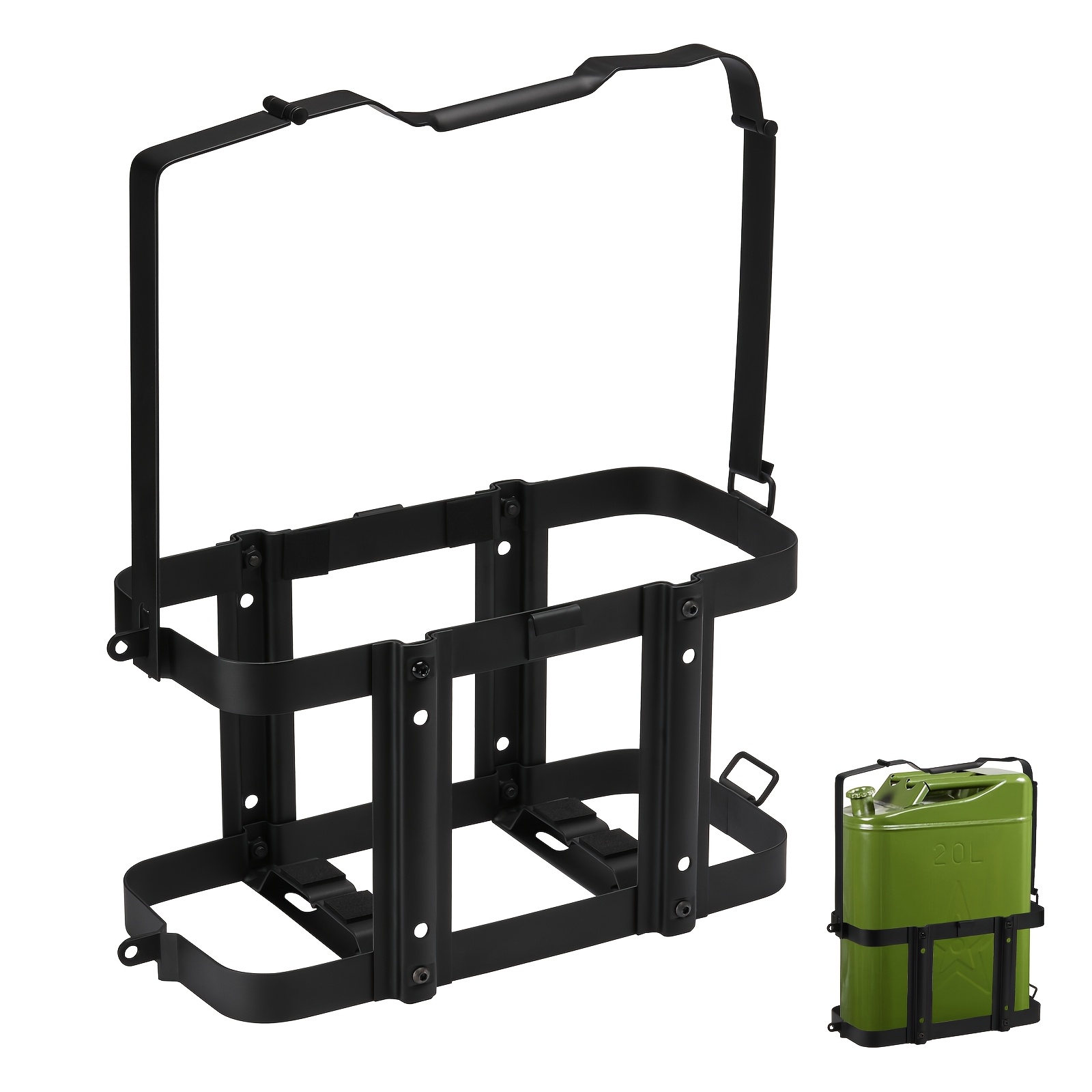 Jerry Can Holder Kit – Bracket Mount For 20L/5.28 Gal Fuel, Gas, Or Oil Cans