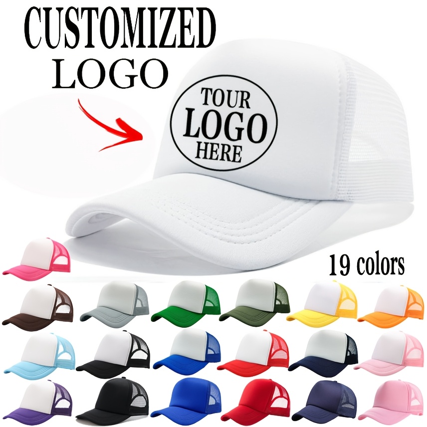 TEMU Customizable Personalized Picture Hat, Unisex Adjustable Baseball For Sports Activities, Advertising, Club, Work, Gift, Holiday Custom Logo Hat,